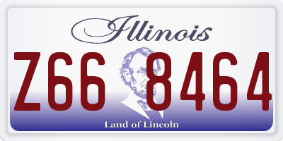IL license plate Z668464
