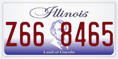 IL license plate Z668465