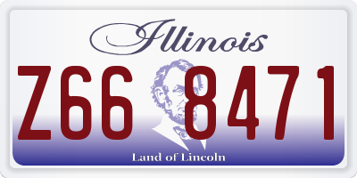 IL license plate Z668471