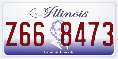 IL license plate Z668473