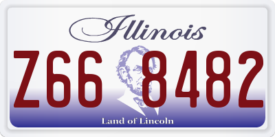 IL license plate Z668482