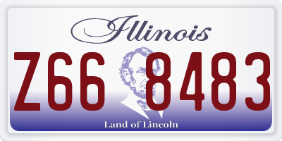 IL license plate Z668483