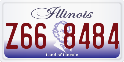 IL license plate Z668484
