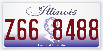 IL license plate Z668488