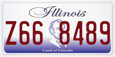 IL license plate Z668489