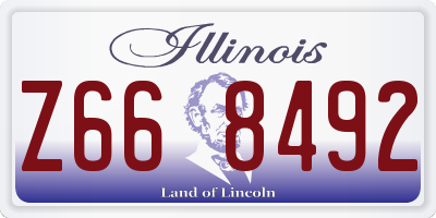 IL license plate Z668492