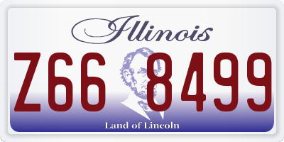 IL license plate Z668499