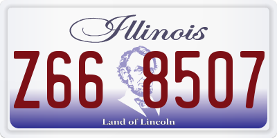 IL license plate Z668507