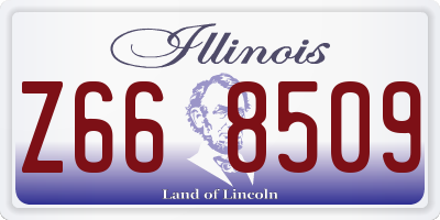 IL license plate Z668509