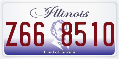 IL license plate Z668510