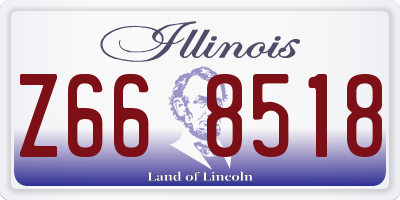 IL license plate Z668518