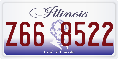 IL license plate Z668522