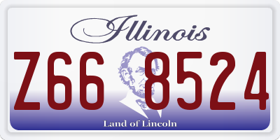 IL license plate Z668524