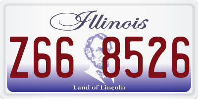 IL license plate Z668526