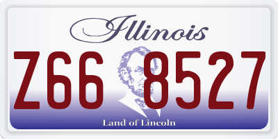 IL license plate Z668527