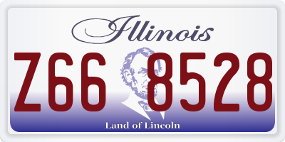 IL license plate Z668528