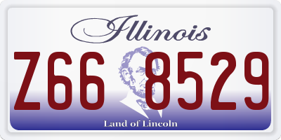 IL license plate Z668529