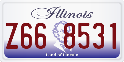 IL license plate Z668531