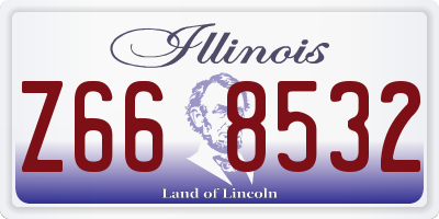 IL license plate Z668532