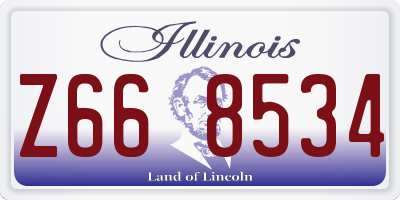 IL license plate Z668534