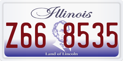 IL license plate Z668535