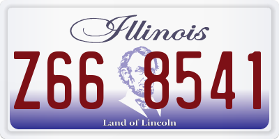 IL license plate Z668541