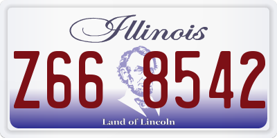 IL license plate Z668542