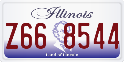IL license plate Z668544
