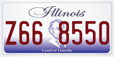 IL license plate Z668550