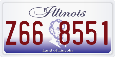 IL license plate Z668551