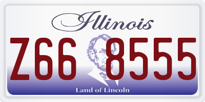 IL license plate Z668555