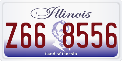 IL license plate Z668556