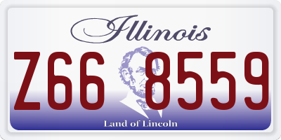 IL license plate Z668559