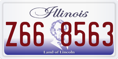 IL license plate Z668563