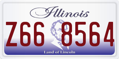 IL license plate Z668564
