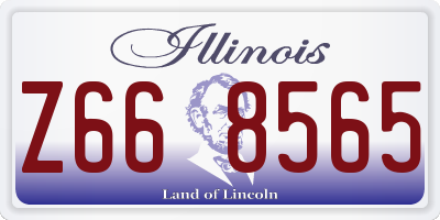IL license plate Z668565