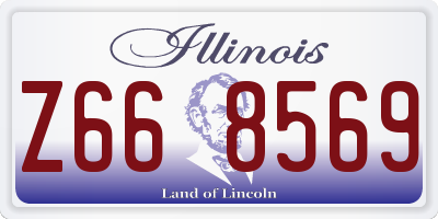 IL license plate Z668569