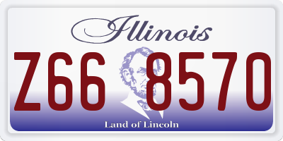 IL license plate Z668570