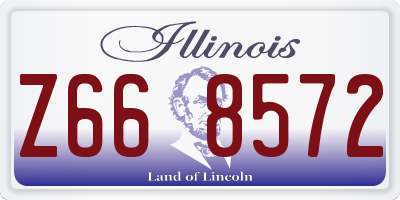 IL license plate Z668572