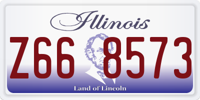 IL license plate Z668573