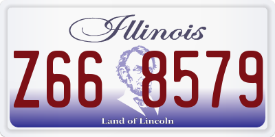 IL license plate Z668579
