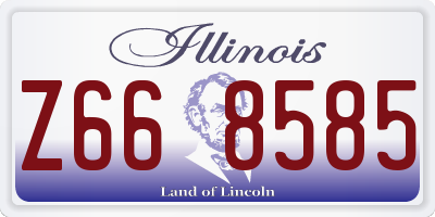 IL license plate Z668585