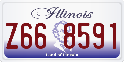 IL license plate Z668591