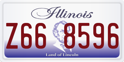 IL license plate Z668596