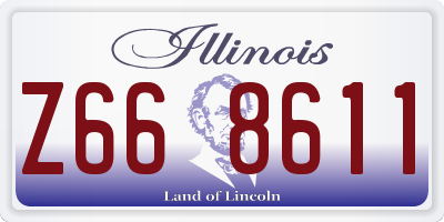 IL license plate Z668611