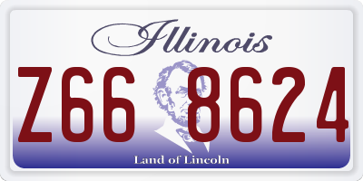 IL license plate Z668624