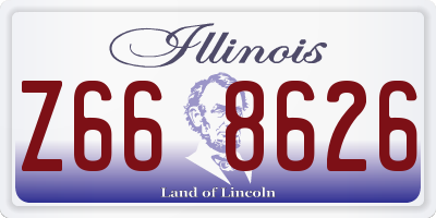 IL license plate Z668626