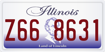 IL license plate Z668631
