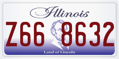 IL license plate Z668632