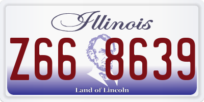 IL license plate Z668639